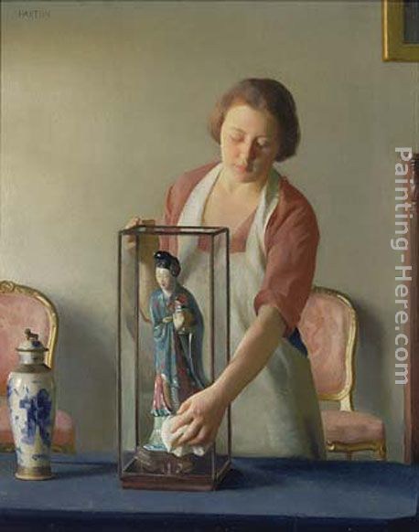 William McGregor Paxton The Figurine